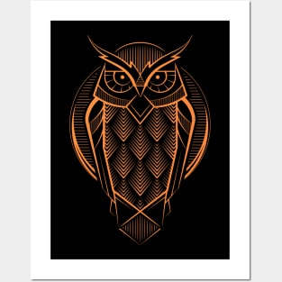 Deco Owl Posters and Art